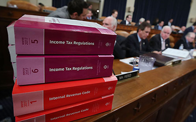 Members participate in House Ways and Means Committee markup of the Republicans tax reform plan titled the Tax Cuts and Jobs Act., on Capitol Hill November 9, 2017 in Washington, DC