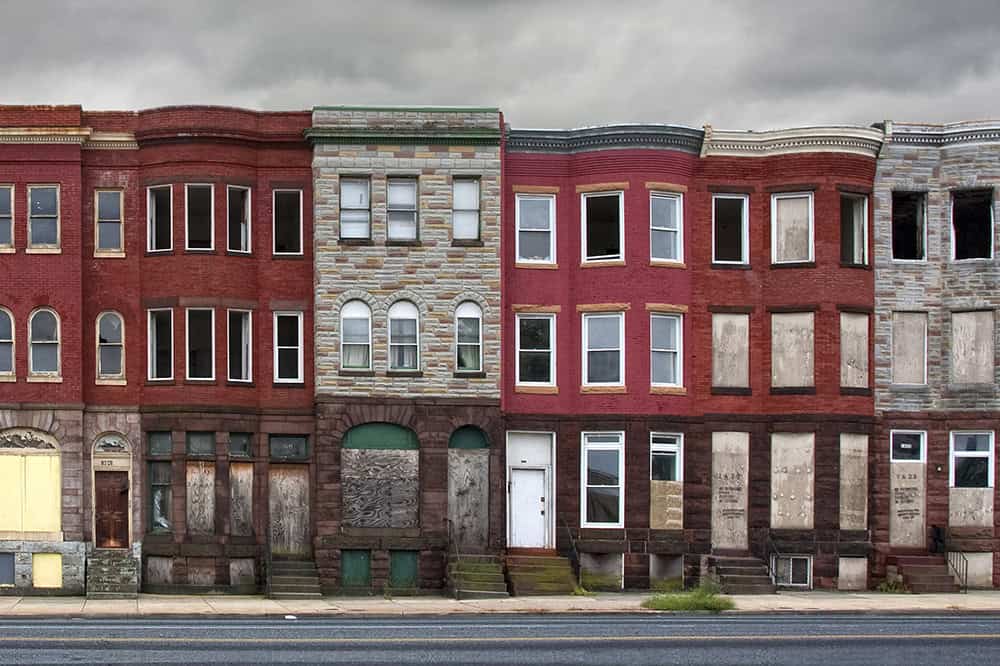 Abandoned Rowhouses in Baltimore City