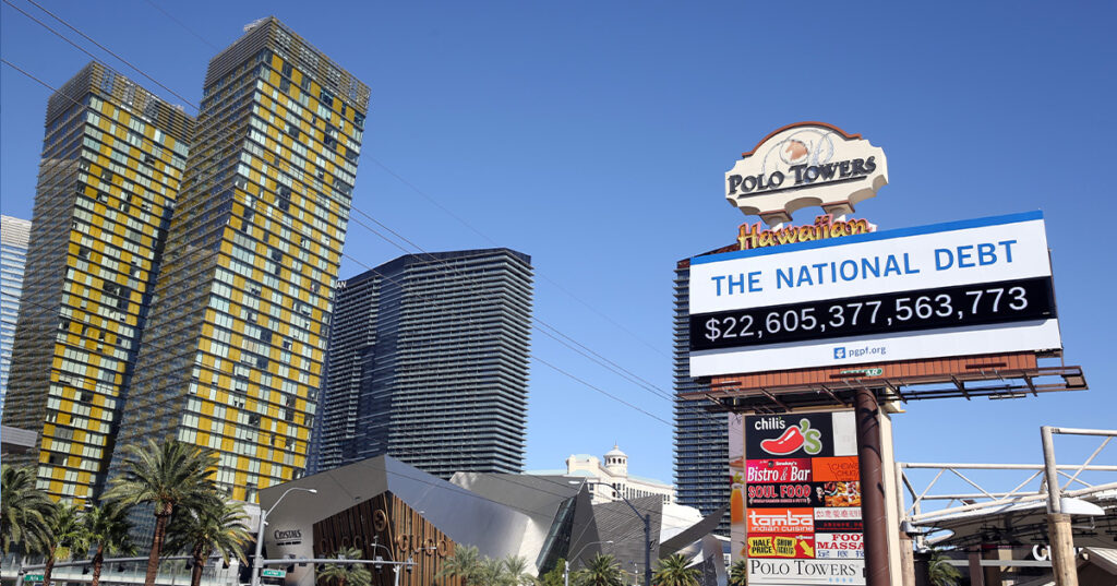 National debt clock in Las Vegas, Nevada