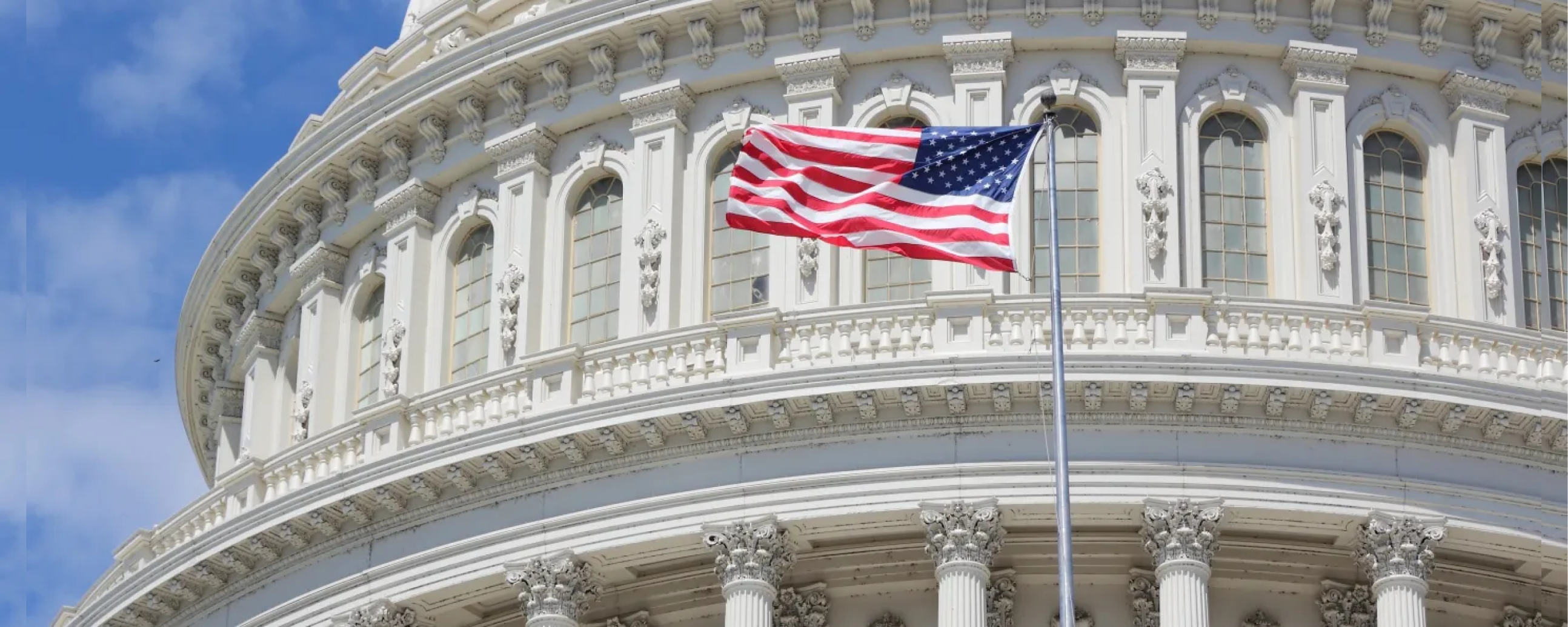 capitol building with flag