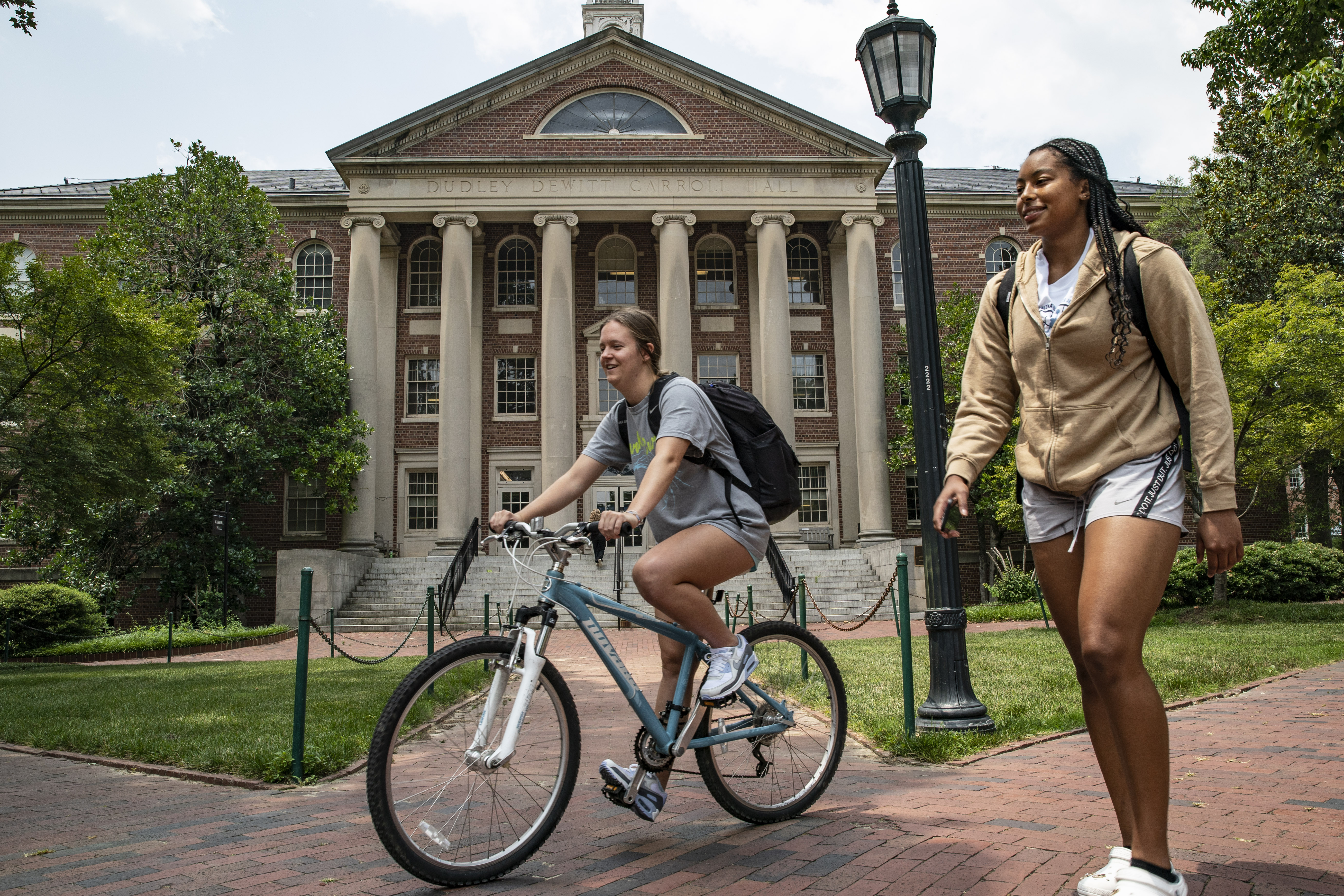 CHAPEL HILL, NORTH CAROLINA - JUNE 29: People walk on the campus of the University of North Carolina Chapel Hill on June 29, 2023 in Chapel Hill, North Carolina.  The U.S. Supreme Court ruled that race-conscious admission policies used by Harvard and the University of North Carolina violate the Constitution, bringing an end to affirmative action in higher education.  (Photo by Eros Hoagland/Getty Images)