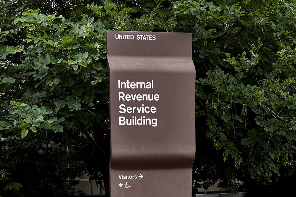 Internal Revenue Service Building Sign