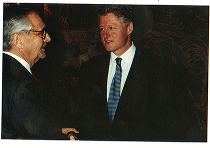 pete with clinton