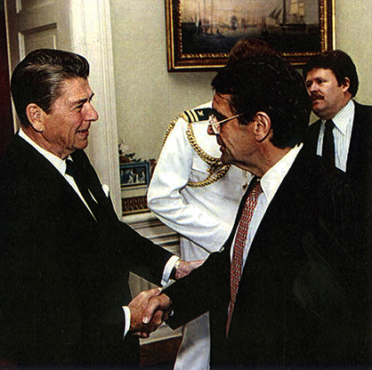 pete with ronald reagan