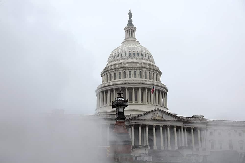 U.S. Capitol Shrouded In Fog